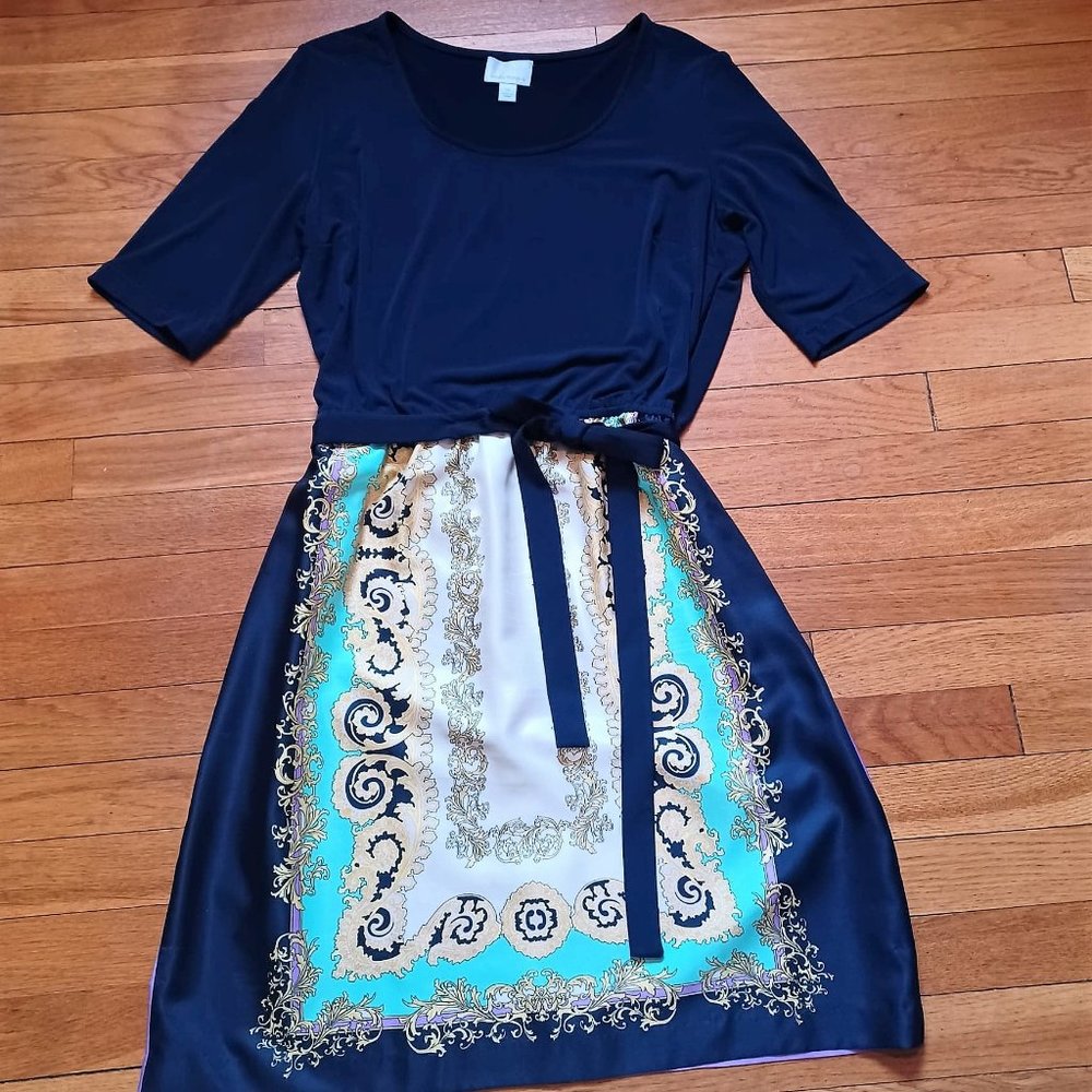 🌸 Donna Morgan Handkerchief Print Dress | Size 16 🌸
